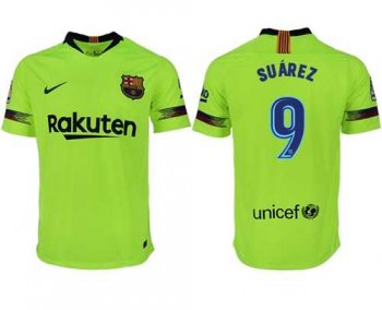 Barcelona #9 Suarez Away Soccer Club Jersey