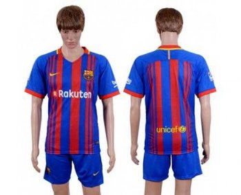 Barcelona Blank Home Soccer Club Jersey