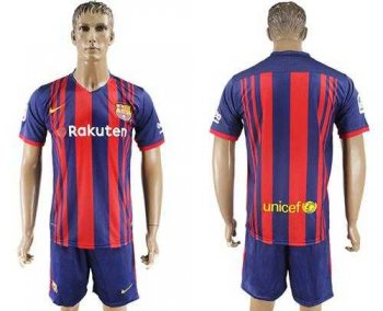 Barcelona Blank Home Soccer Club Jersey