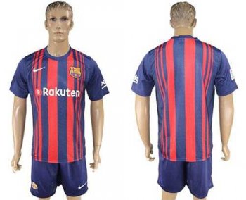 Barcelona Blank Home Soccer Club Jersey