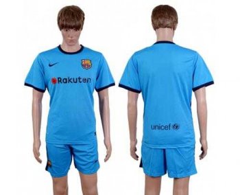 Barcelona Blank Sec Away Soccer Club Jersey