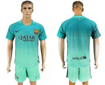 Barcelona Blank Sec Away Soccer Club Jersey