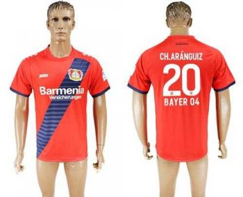 Bayer Leverkusen #20 Ch.Aranguiz Away Soccer Club Jersey