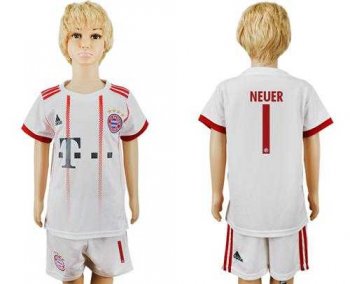 Bayern Munchen #1 Neuer SEC Away Kid Soccer Club Jersey