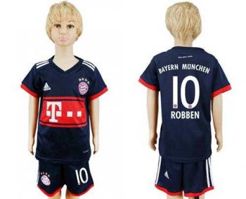 Bayern Munchen #10 Robben Away Kid Soccer Club Jersey