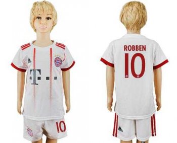 Bayern Munchen #10 Robben SEC Away Kid Soccer Club Jersey