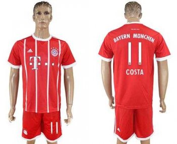 Bayern Munchen #11 Costa Home Soccer Club Jersey