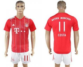 Bayern Munchen #11 Costa Home Soccer Club Jersey