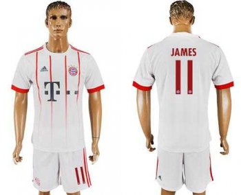 Bayern Munchen #11 James Sec Away Soccer Club Jersey