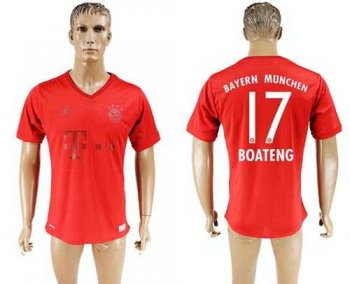 Bayern Munchen #17 Boateng Marine Environmental Protection Home Soccer Club Jersey