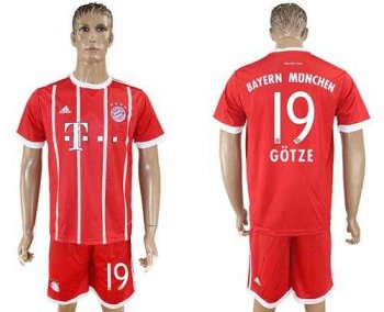 Bayern Munchen #19 Gotze Home Soccer Club Jersey