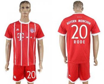 Bayern Munchen #20 Rode Home Soccer Club Jersey