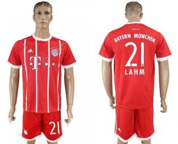 Bayern Munchen #21 Lahm Home Soccer Club Jersey