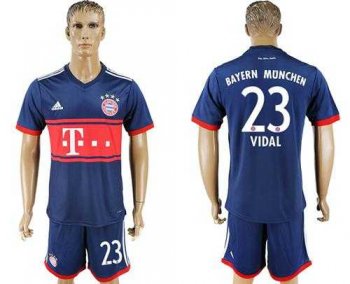 Bayern Munchen #23 Vidal Away Soccer Club Jersey