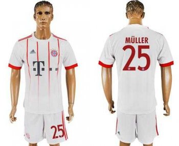 Bayern Munchen #25 Muller Sec Away Soccer Club Jersey