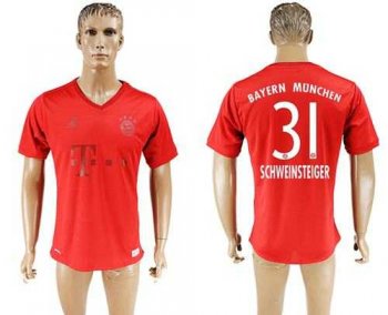 Bayern Munchen #31 Schweinsteiger Marine Environmental Protection Home Soccer Club Jersey