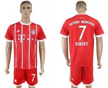 Bayern Munchen #7 Ribery Home Soccer Club Jersey