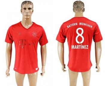 Bayern Munchen #8 Martinez Marine Environmental Protection Home Soccer Club Jersey