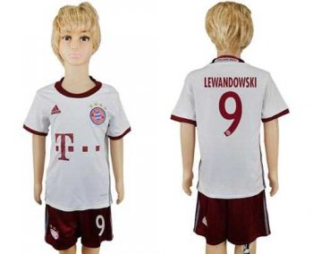 Bayern Munchen #9 Lewandowski SEC Away Kid Soccer Club Jersey