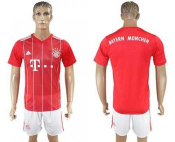 Bayern Munchen Blank Home Soccer Club Jersey