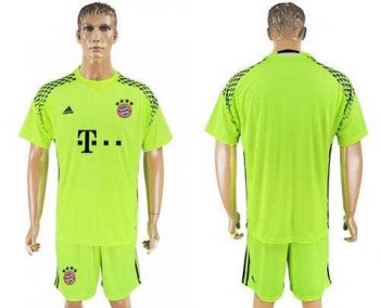 Bayern Munchen Blank Shiny Green Goalkeeper Soccer Club Jersey