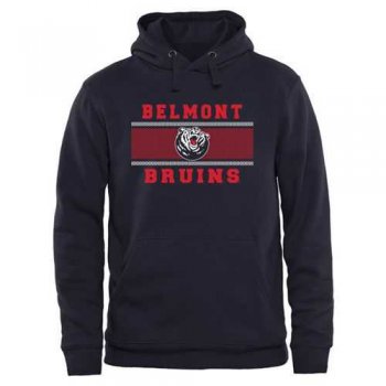 Belmont Bruins Micro Mesh Pullover Hoodie Navy Blue