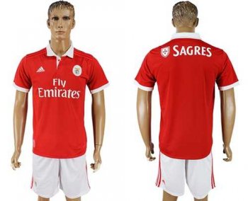 Benfica Blank Home Soccer Club Jersey