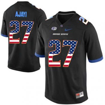 Boise State Broncos #27 Jay Ajayi Black USA Flag College Football Jersey