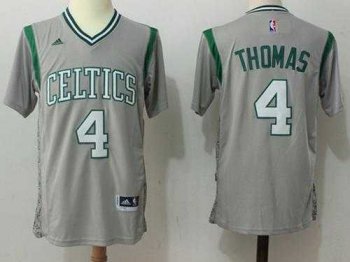 Boston Celtics #4 Isaiah Thomas Gray Pride Stitched NBA Jersey