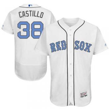 Boston Red Sox #38 Rusney Castillo White Flexbase Authentic Collection Father's Day Stitched MLB Jersey