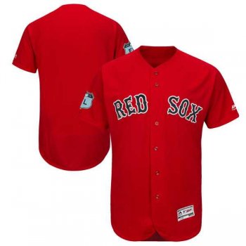 Boston Red Sox Blank Red 2017 Spring Training Flexbase Authentic Collection Stitched Baseball Jersey