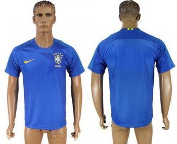 Brazil Blank Away Soccer Country Jersey