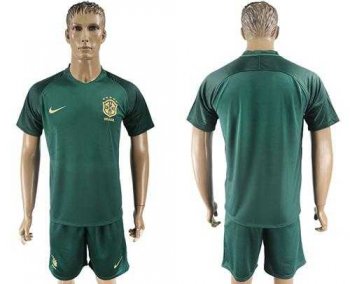 Brazil Blank Away Soccer Country Jersey