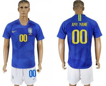 Brazil Personalized Away Soccer Country Jersey