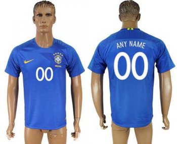 Brazil Personalized Away Soccer Country Jersey