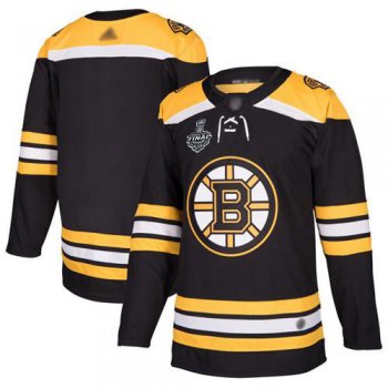 Bruins Blank Black Home Authentic Stanley Cup Final Bound Stitched Hockey Jersey