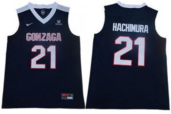 Bulldogs #21 Rui Hachimura Navy Blue Basketball Stitched NCAA Jersey