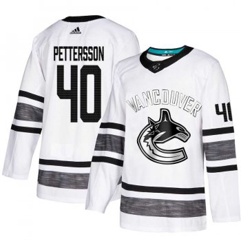 Adidas Canucks #40 Elias Pettersson White Authentic 2019 All-Star Stitched NHL Jersey