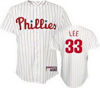 Cheap Women Philadelphia Phillies 33 LEE White Jersey