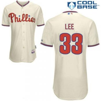 Kids Philadelphia Phillies 33 LEE Cream Jersey Cheap