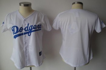 Cheap Women Los Angeles Dodgers Blank White MLB Jersey