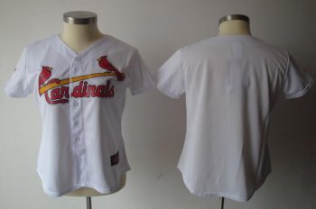 Cheap Women St.Louis Cardinals Blank White Jersey