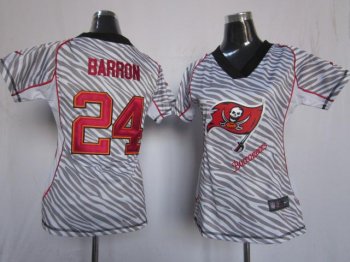 Cheap Women Nike Tampa Bay Buccaneers 24# Mark Barron FEM FAN Zebra Nike NFL Jerseys