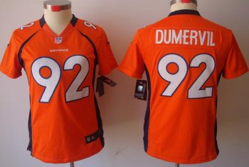 Cheap Women Nike Denver Broncos 92# Elvis Dumervil Orange Game LIMITED NFL Jerseys