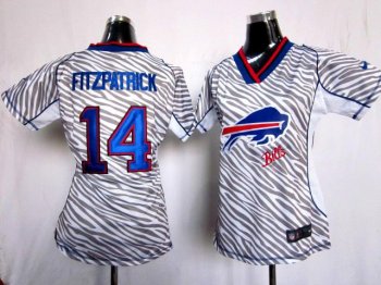 Cheap Women Nike Buffalo Bills 14 Ryan Fitzpatrick FEM FAN Zebra Nike NFL Jerseys