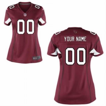 Cheap Women Nike Arizona Cardinals Customized Red NFL Jerseys