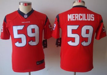 Kids Nike Houston Texans #59 Whitney Mercilus Red NFL Jerseys Cheap