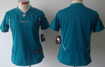 Cheap Women Nike Jacksonville Jaguars Blank Green Game LIMITED NFL Jerseys