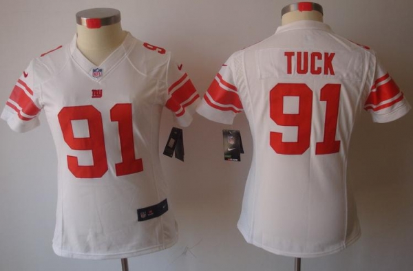 Cheap Women Nike New York Giants 91# Justin Tuck White Game LIMITED Nike NFL Jerseys