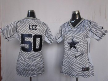 Cheap Women Nike Dallas Cowboy 50 Sean Lee Women's FEM FAN Zebra Nike NFL Jerseys